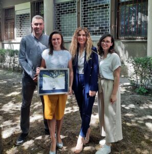 2021 - EMOS research group (from left to right: Stevan, Sanja, Maria and Andrijana)